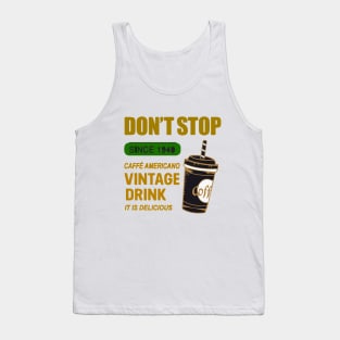 vintage drink print design template Tank Top